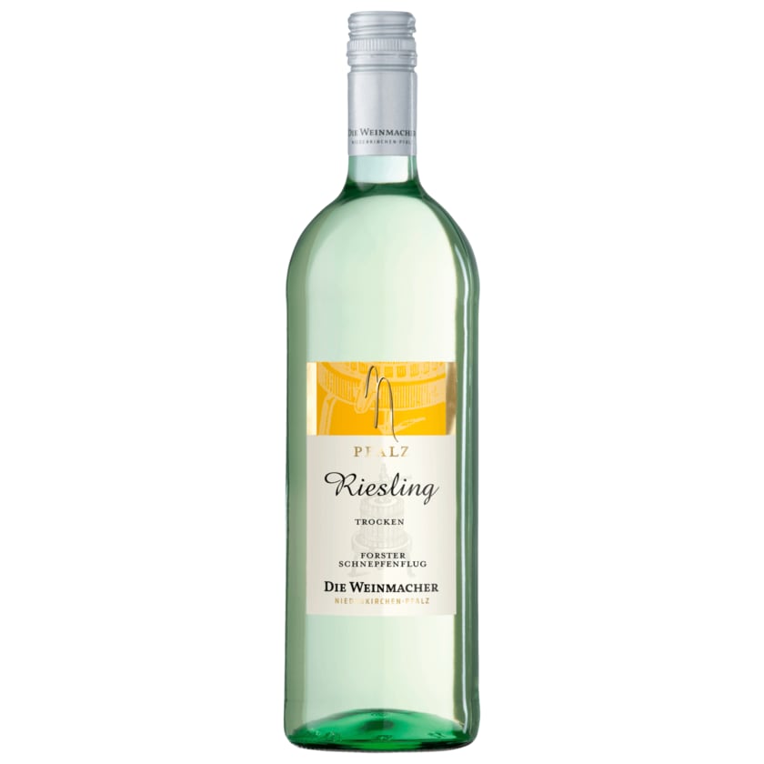 Die Weinmacher Weißwein Riesling Pfalz trocken 1l